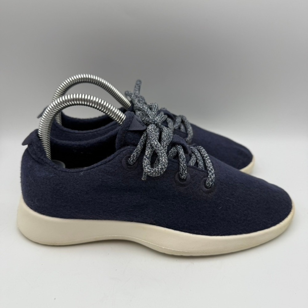 Allbirds Wool Runners Navy Blue Walking Shoes Comfortable Sneakers Womens Size 8